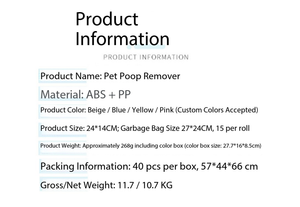 Distributeur portable de sacs à déjections pour animaux de compagnie avec mousqueton – Outil de nettoyage de voyage - Product Image 6