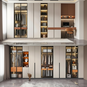 Vestidor personalizado de colores claros para interiores de casas modernas - Product Image 1