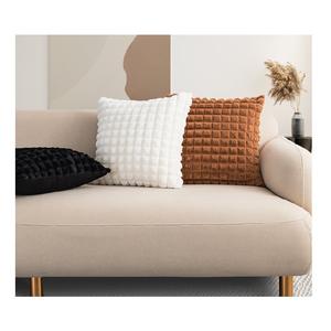 Innermor luxe moelleux taies d'oreiller doux chaud fausse fourrure lapin <span class=keywords><strong>coney</strong></span> à la recherche taie d'oreiller Chic Geo noël coussins - Product Image 3