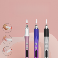 Mini-meuleuse électrique sans fil, kit de perceuse à ongles, vitesse variable, outil léger et portable pour salon et usage domestique