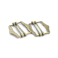 Boucles en métal pour costume Gilet Sac en cuir Sangle Ceinture Curseur Réglage Boucle Rectangle