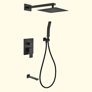 <span class=keywords><strong>Miscelatore</strong></span> Doccia Moderno Nero a Incasso - Product Image 1