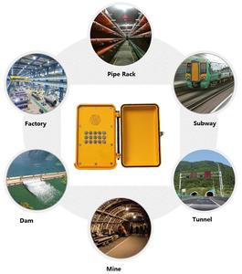 Téléphone KNSP-13 en métal étanche d'urgence SUS façade <span class=keywords><strong>Orange</strong></span> mains libres interphone bidirectionnel POE réseau IP téléphone filaire - Product Image 6