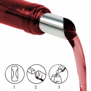 Verseur <span class=keywords><strong>personnalisé</strong></span> de <span class=keywords><strong>vin</strong></span> de feuille de <span class=keywords><strong>goutte</strong></span> d'arrêt en aluminium de meilleure vente pour des cadeaux de <span class=keywords><strong>vin</strong></span> - Product Image 3