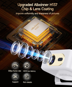 Proyector Inteligente Certificado con Sistema Operativo Google TV, 720P, HY300 GT, 400 ANSI, WiFi Automático, BT5.0, Portátil, con Altavoces Integrados, de Bolsillo, para el Hogar - Product Image 6
