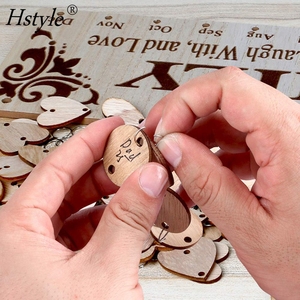 <strong>Gifts</strong> <strong>for</strong> Mom <strong>Grandma</strong> to Remember <strong>Birthdays</strong> Wooden Family <strong>Birthday</strong> Board Calendar DIY with 100 Wood Tags Wall Hanging SD1665 - Product Image 1