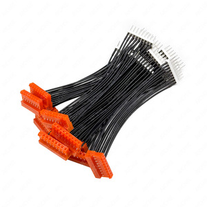 9P 20awg 9-Core Quick Disconnect <b>Terminal</b> Wire Pure Copper Orange Crimp Connector for Electronics - Product Image 2