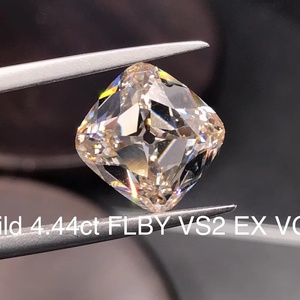 Diamante Coltivato in Laboratorio Certificato IGI, Taglio <span class=keywords><strong>Old</strong></span> Mine, 4.44ct, Colore FLBY, Purezza VS, Senza Conflitti, per Gioielleria Moderna - Product Image 1