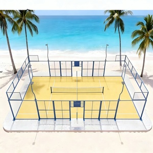 Terrain de padel personnalisé par le fabricant avec couverture en tente PVC, terrain de padel panoramique, terrain de paddle-tennis double - Product Image 4