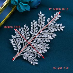 Luxe femmes mariage fiançailles fête <span class=keywords><strong>d</strong></span>'anniversaire bal casque coloré strass mariée cheveux accessoires Salon <span class=keywords><strong>couronne</strong></span> diadème - Product Image 5