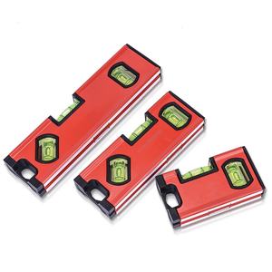 مستوى متوازن مغناطيسي قوي لمعيار مستوى المياه، مستوى مسطح صغير من سبائك الألومنيوم بتصميم صغير دقة عالية - Product Image 2