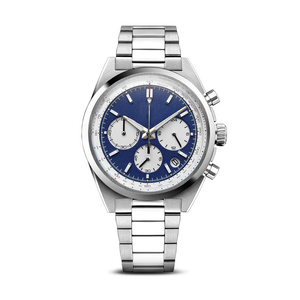 Reloj de cuarzo cronógrafo clásico de lujo para hombre con banda luminosa de acero inoxidable pantalla de fecha diamante Cartoona diseño bajo MOQ - Product Image 3