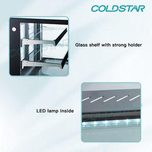 Réfrigérateur de présentation de gâteaux commercial, <span class=keywords><strong>prix</strong></span> d'usine, porte coulissante en verre rectangulaire, réfrigérateur de boulangerie sucrée - Product Image 6