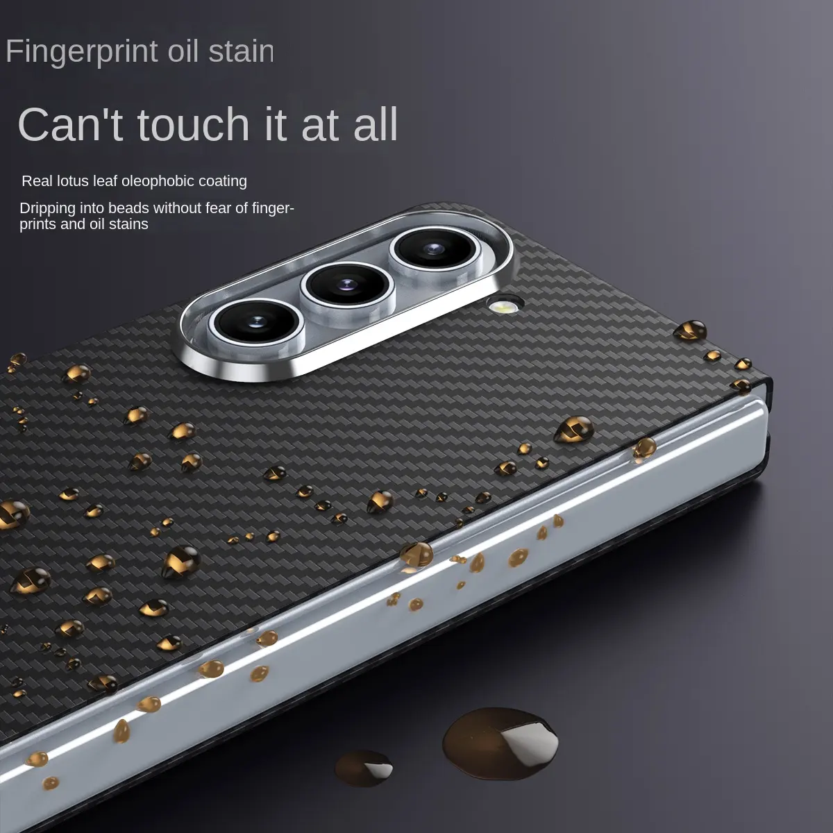 Caso De Telefone Móvel Ultra-Thin de Carregamento Magnético Sem Fio Para Samsung Galaxy Fold 5 Fibra De Carbono Hard Phone Case Anti-Fall