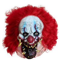 Masque de Clown Effrayant en Gros de l'Usine Cyou, Accessoires de Costume de Clown Sinistre, Masques d'Halloween en Latex Terrifiants pour Adultes