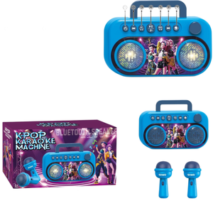 Machine à chanter portable pour enfants - 2 micros sans fil, Bluetooth 5.0, commande à 7 boutons, à partir de 3 ans, OEM disponible - Product Image 1