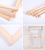 Barras de Madera de Pino para Lienzos con Esquinas de Encaje Mortise y Tenon, Tamaño Personalizado, para Enmarcar Cuadros de Arte y Pinturas al Óleo DIY