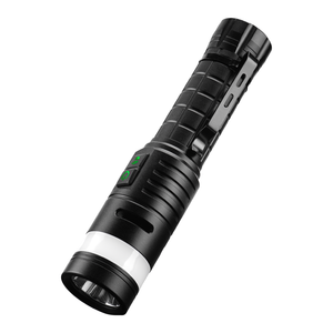 Lampe torche LED WOSEN 60W à lumière blanche super brillante, lumière latérale rouge et bleue COB, lampe torche tactique rechargeable - Product Image 1