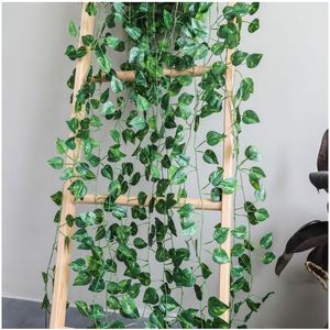 EG-G237 Vente en gros de lierre artificiel de haute qualité, 200 cm, <span class=keywords><strong>plantes</strong></span> suspendues décoratives, lierre artificiel décoratif - Product Image 5