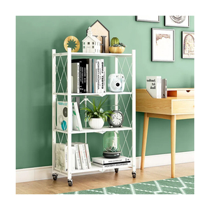 3 lớp kim loại phòng tắm có thể gập lại kệ nhà bếp organizer stackable rack heavy duty kim loại gấp kệ lưu trữ - Product Image 4