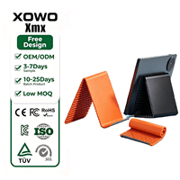 Support de téléphone portable en silicone personnalisé, pliable, support de bureau portable pour tablette, support de table imperméable et antidérapant