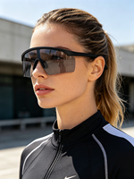 Lunettes de soleil sport unisexes rétro pour le cyclisme en extérieur, lunettes de ski coupe-vent, protection UV400, lunettes de mode, vente en gros