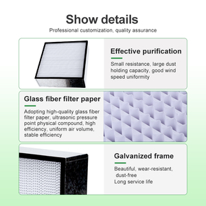 Pleat mạ kẽm Khung tổng hợp <span class=keywords><strong>HEPA</strong></span> lọc bụi loại bỏ bụi-miễn phí hội thảo Bộ lọc không khí - Product Image 5