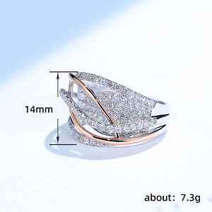 Anello dal Design a Linea Intrecciata, Elegante Anello da Dito per Donne - Product Image 5