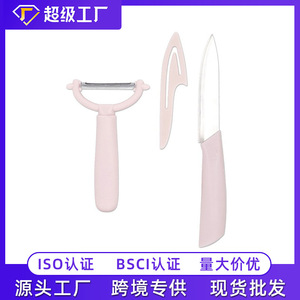 ชุดมีดผลไม้ 2 ชิ้น สแตนเลสสตีล ใบมีดตรง ขัดเงา สำหรับใช้ในครัวเรือน - Product Image 5