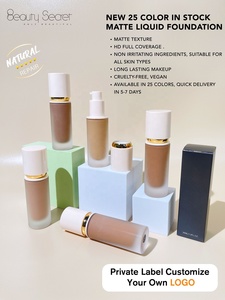 Marca privada, larga duración, cobertura completa, <span class=keywords><strong>maquillaje</strong></span>, base líquida <span class=keywords><strong>para</strong></span> pieles oscuras - Product Image 4