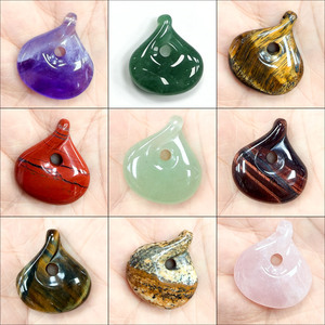 Pendentifs <span class=keywords><strong>Goutte</strong></span> d'<span class=keywords><strong>Eau</strong></span> en Pierres Précieuses Naturelles (Œil <span class=keywords><strong>de</strong></span> Tigre, Quartz <span class=keywords><strong>Rose</strong></span>, Améthyste) et Breloques Boucle <span class=keywords><strong>de</strong></span> Paix pour la Création <span class=keywords><strong>de</strong></span> Bijoux DIY - Product Image 4
