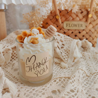 Bougie parfumée réaliste en forme de macaron ou de donut, en cire de soja, sans fumée, dans un gobelet, série crème glacée, décoration maison Kawaii, cadeau, succès viral
