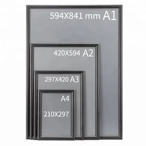 A1-A4 étanche extérieur 25mm Aluminium Mitred Corner Snap Frame Poster Frame