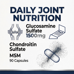 Capsules de Glucosamine Chondroïtine OEM 1500mg, Complément Alimentaire, 90 Comprimés, Complexe pour la Santé des Articulations, Vitamines et Minéraux - Product Image 2