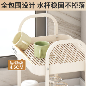 ชั้นวางแก้วน้ำสองชั้นรูปฉลามทะเลพร้อมที่ระบายน้ำสำหรับใช้บนโต๊ะในครัว - Product Image 4