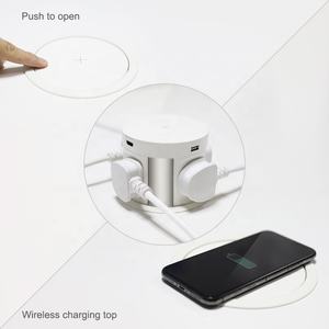 Boîte de table de conférence USB, portable, avec chargeur sans fil et chargeur USB - Product Image 4