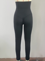 Pantalon amincissant taille haute pour femme avec fermeture éclair, leggings sculptants grande taille pour le contrôle du ventre, pantalon de compression pour l'entraînement