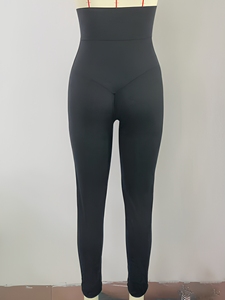 Pantalon amincissant taille haute pour femme avec fermeture éclair, leggings sculptants grande taille pour le contrôle du ventre, pantalon de compression pour l'entraînement - Product Image 6