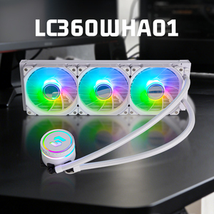 Refroidisseur d'<span class=keywords><strong>eau</strong></span> pour processeur ARGB 360 mm LinengCooling, refroidissement AIO efficace et haute performance pour PC de bureau, vente en gros - Product Image 1