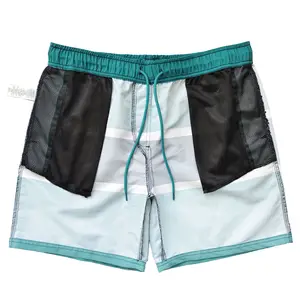 Tùy chỉnh nhanh chóng khô 100% polyester trẻ em bơi thân mùa hè ban quần short cho bé trai bãi biển đồ bơi thiết lập mô hình tùy chỉnh