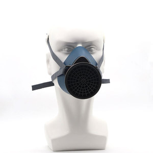 औद्योगिक धूल गैस आधा मास्क सुरक्षा श्वसन पार्टिकुलेट मास्क सिलिकॉन पुनः प्रयोज्य 3-परत टिकाऊ एंटी-धूल xinwei XWHM-82 - Product Image 1