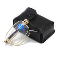 Nouvelles Lunettes de Presbytie Pliables Portables Anti-Lumière Bleue Double Usage Homme et Femme à Monture Métallique 2025