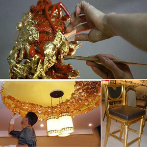 16*16 cm 10000 tờ mỗi hộp vàng đỏ lá tờ mà không liên lá kim loại Craft Foil giấy đồng mạ vàng lá cho bức tranh - Product Image 5