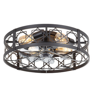 Minimalist <b>Ceiling</b> <b>Fan</b> Light Led Metal <b>Remote</b> <b>Control</b> 3 Blades Dc Motor 4 Speed For Living Room Kitchen Bedroom - Product Image 5