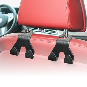 Car <b>Seat</b> Back Hook Carbon Fiber Pattern 30kg Load Capacity Multi Function Phone Holder Rear <b>Seat</b> Mount - Product Image 1
