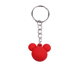 Lindo regalo promocional Key Bag Charms dibujos animados PVC <span class=keywords><strong>Mouse</strong></span> Ear <span class=keywords><strong>Mickey</strong></span> Head <span class=keywords><strong>llavero</strong></span> para Key Bag - Product Image 3