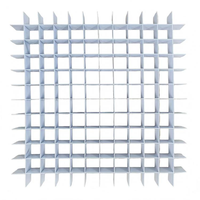 Grille de ventilation de plafond en aluminium moderne à alvéoles, insert en nid d'abeille, installation facile pour centre de données IA et salle de serveurs