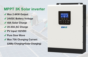 Onduleur hybride solaire MPPT 3Kw <span class=keywords><strong>2400W</strong></span> avec contrôleur de charge MPPT onduleur domestique hors réseau - Product Image 6