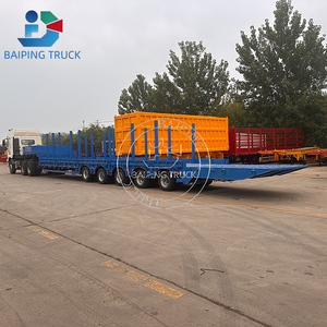 Trailer bán thấp 5 trục với các bước cột: Công suất 150t, sàn nghiêng thủy lực để vận chuyển máy móc quá khổ. - Product Image 4
