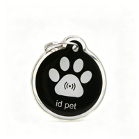 Étiquette d'identification pour animaux de compagnie en époxy NFC, anti-perte, étiquette intelligente pour chien et chat, étiquette RFID personnalisée en usine pour l'identification des animaux